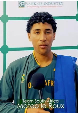 Mateo le Roux struck GOLD for South Africa